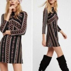 Free People Boho Mini Dress SZ XS